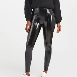 Faux Patent Leather Leggings